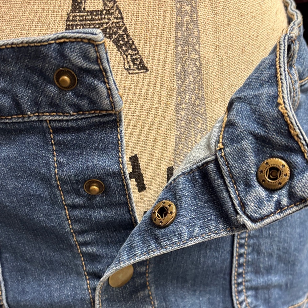 Altar'd State Denim Button-Front Mini Skirt - Picture 9 of 15